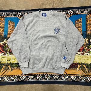 Vintage Grey Kentucky Starter Sweatshirt size large Fleece Crewneck Pullover y2k